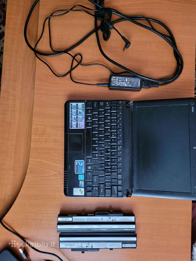 Apardytas Msi Wind U100 kompiuteris su krovikliu