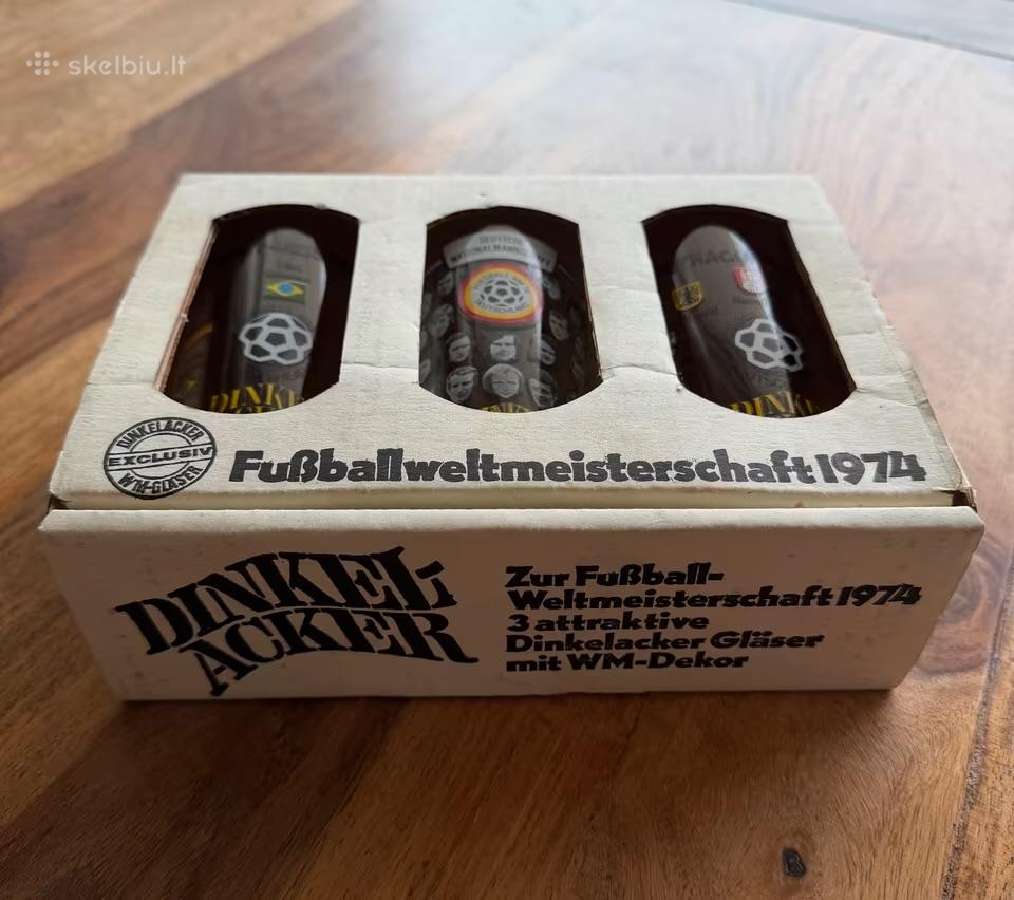 Originalus 1974 m.pasaulio čempionato taurių rinki