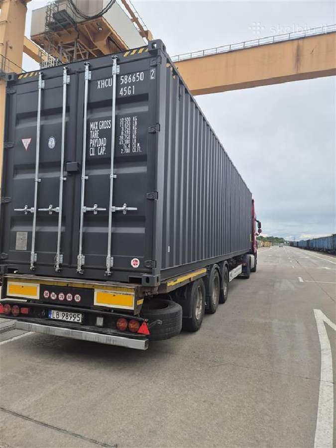 Naujas konteineris 12m 40hc Ral7016