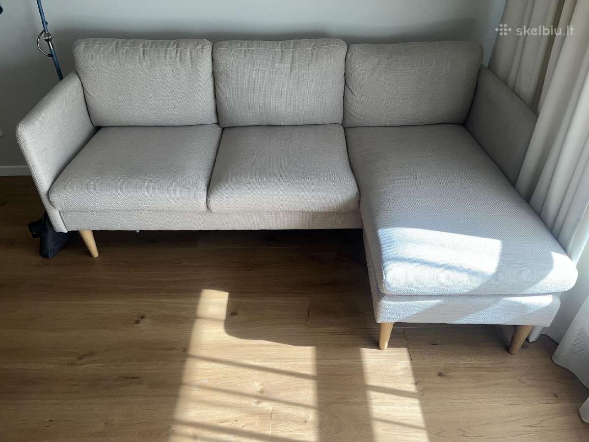 Kampinė sofa Milly (smėlio spalva)