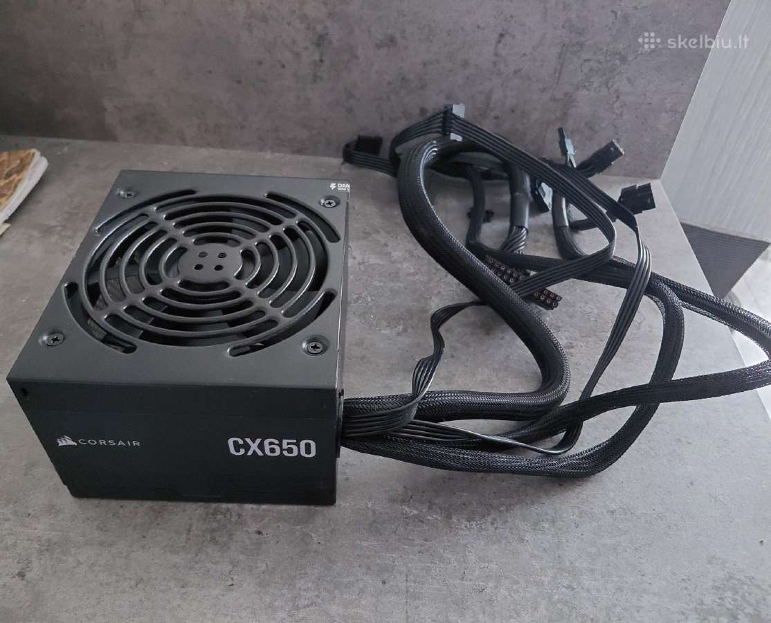 Corsair Cx650 650w maitinimo blokas