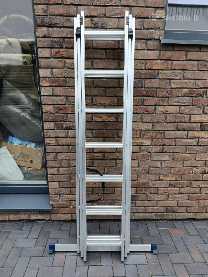 Kopėčios 424cm. Trijų dalių. Haushalt