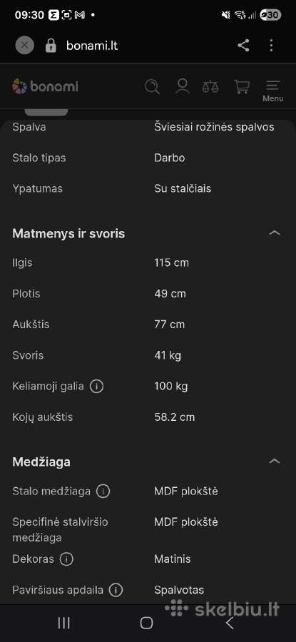 Rašomasis stalas - nuotraukos Nr. 3