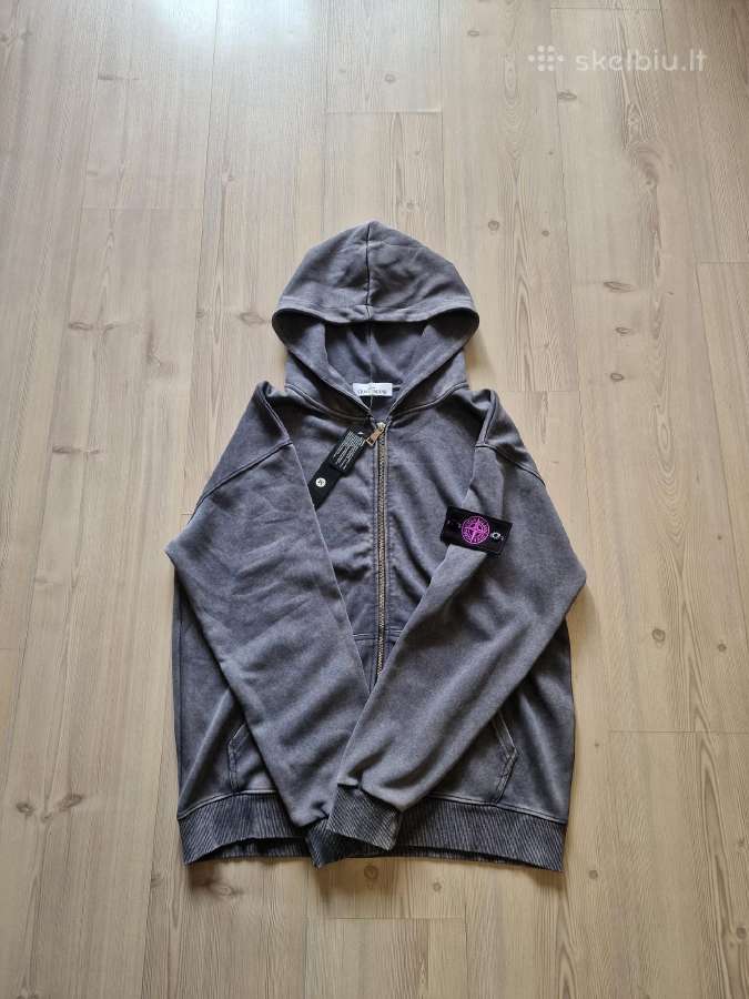 Stone Island Grey hoodie with two patch - nuotraukos Nr. 2