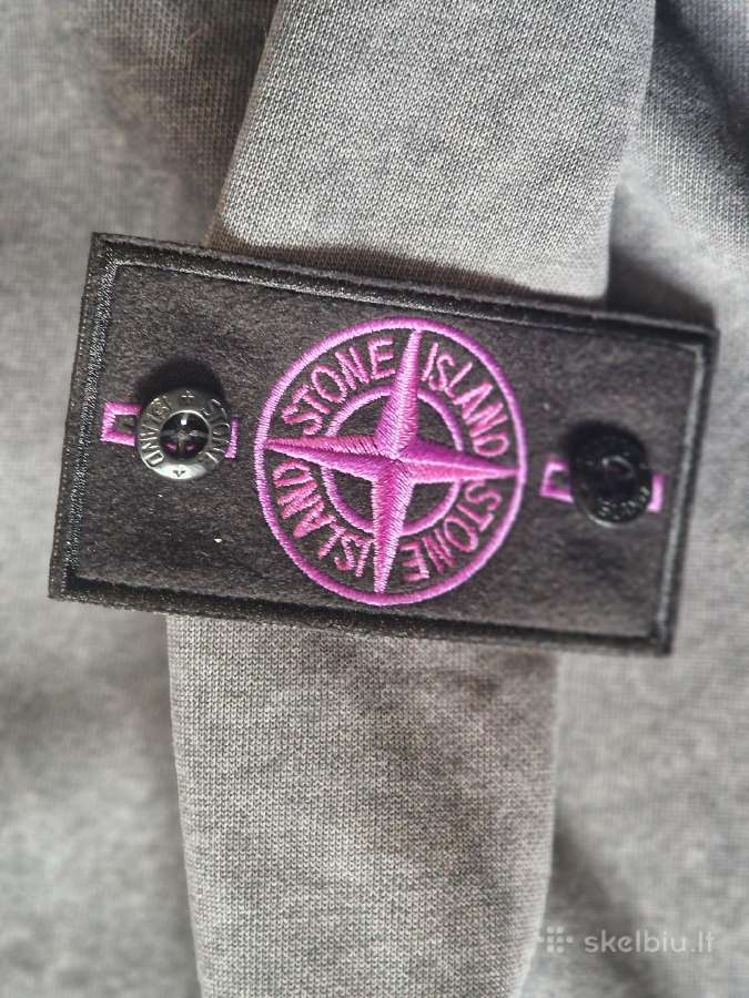 Stone Island Grey hoodie with two patch - nuotraukos Nr. 4