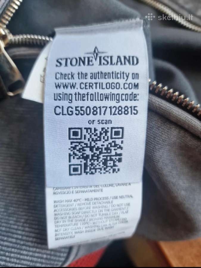 Stone Island Grey hoodie with two patch - nuotraukos Nr. 6