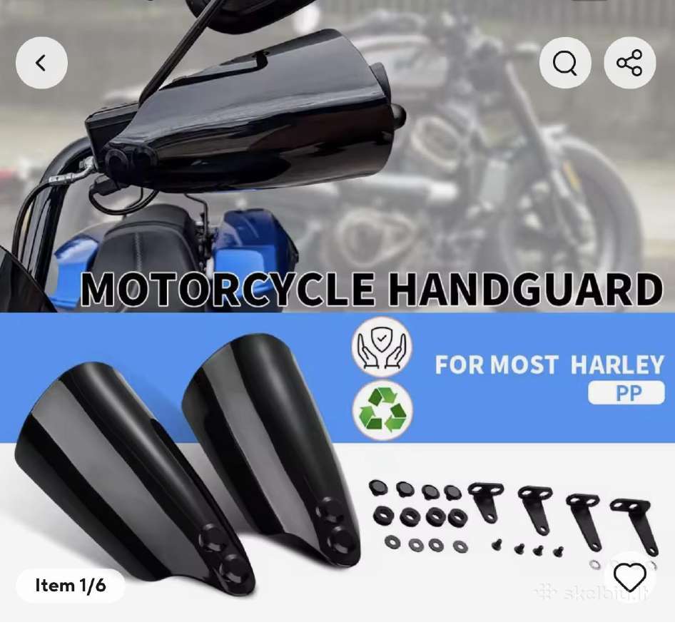 Apsauga nuo vėjo rankoms Harley Davidson - nuotraukos Nr. 3