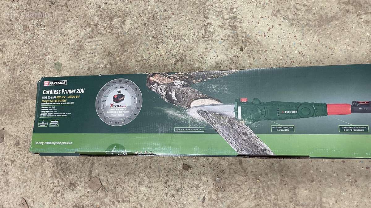 Akumuliatorinis šakų genėjimo pjūklas Parkside 20v