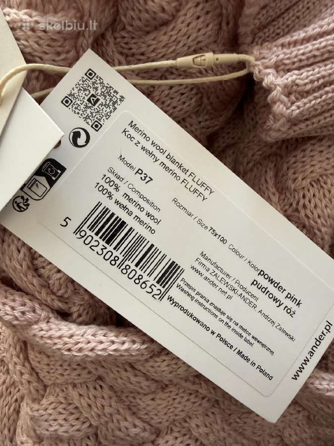 100% merino vilnos pledukai kudikiui, naujagimiui - nuotraukos Nr. 17