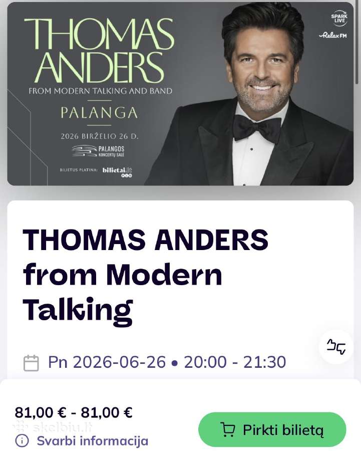 Thomas Anders from Modern Talking