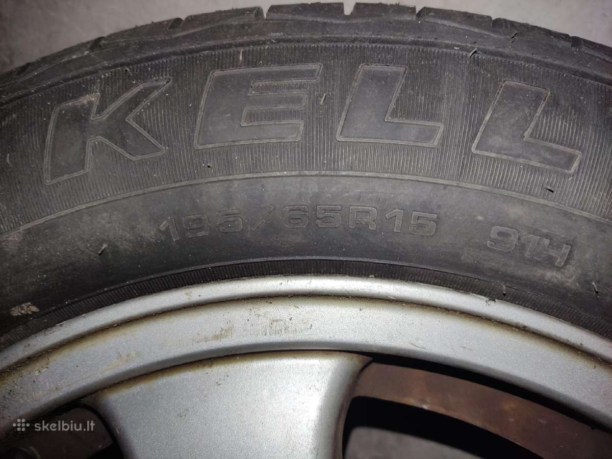 Lieti ratlankiai 5x100 su 195/65 R15 padangomis - nuotraukos Nr. 2