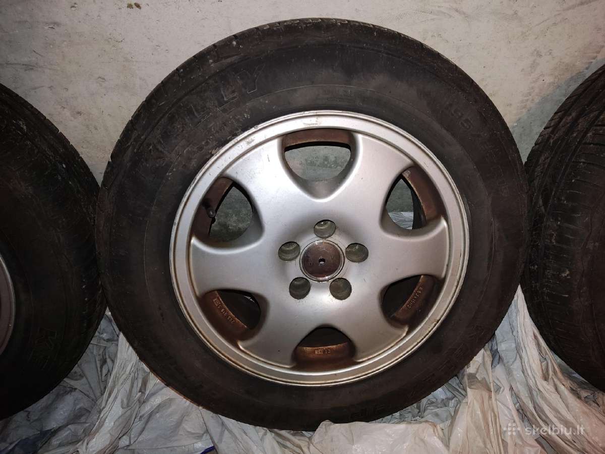 Lieti ratlankiai 5x100 su 195/65 R15 padangomis - nuotraukos Nr. 3