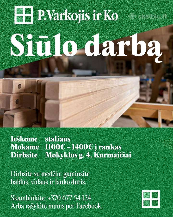 Staliaus Nestandartinių Durų Ir Baldų Gamyboje