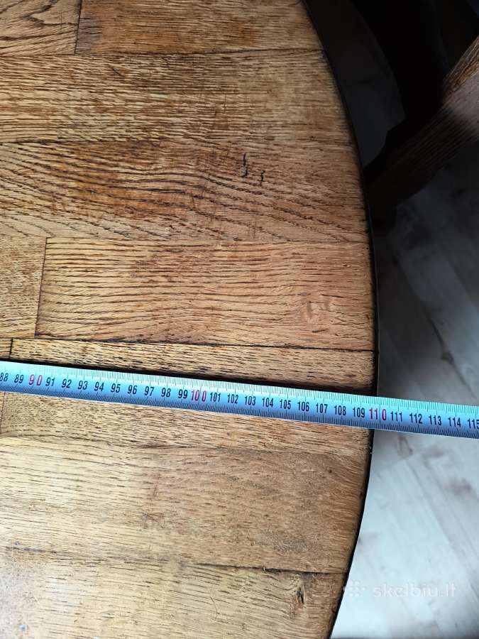 Ąžuolinis stalas su 4 kėdėmis - nuotraukos Nr. 6