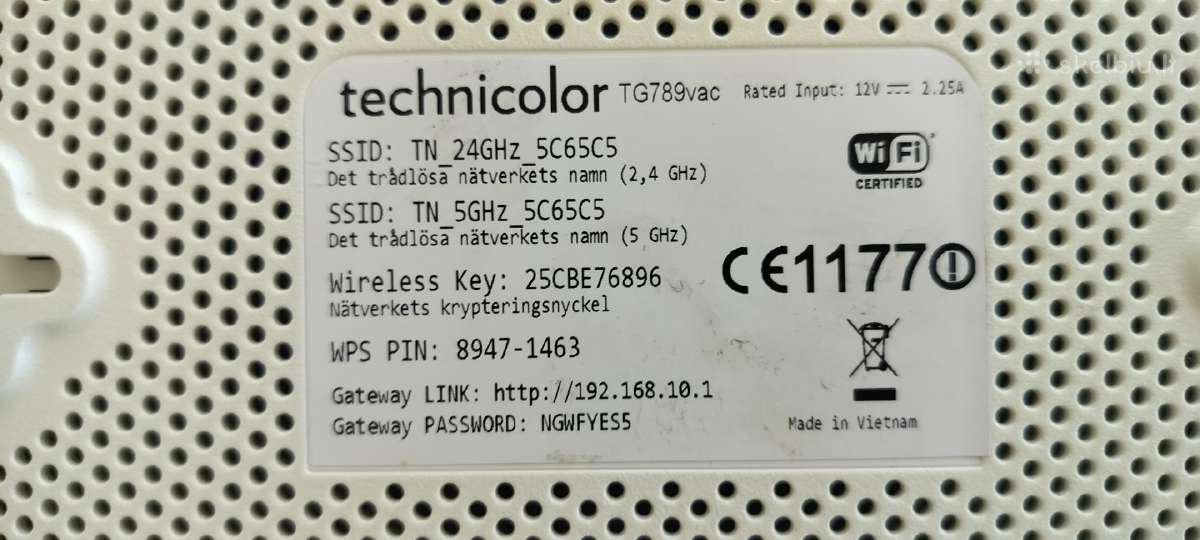 Maršrutizatoriustg789vac.belaidis greitis iki 1600 - nuotraukos Nr. 2