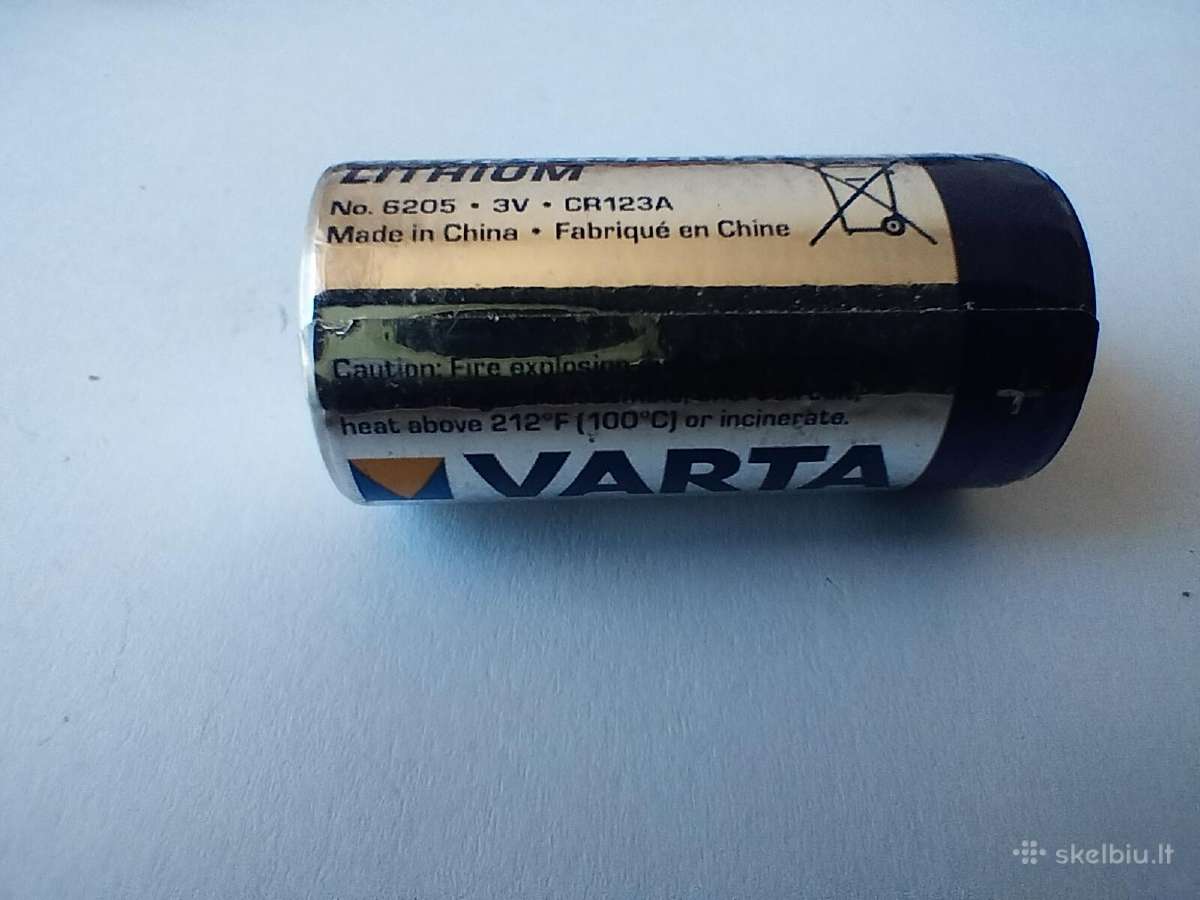 Varta Cr 123 A 3v elementas