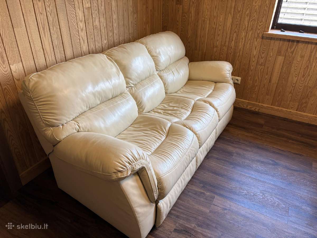Magrės baldai Venera odinė sofa-lova 2100x1000 - nuotraukos Nr. 4