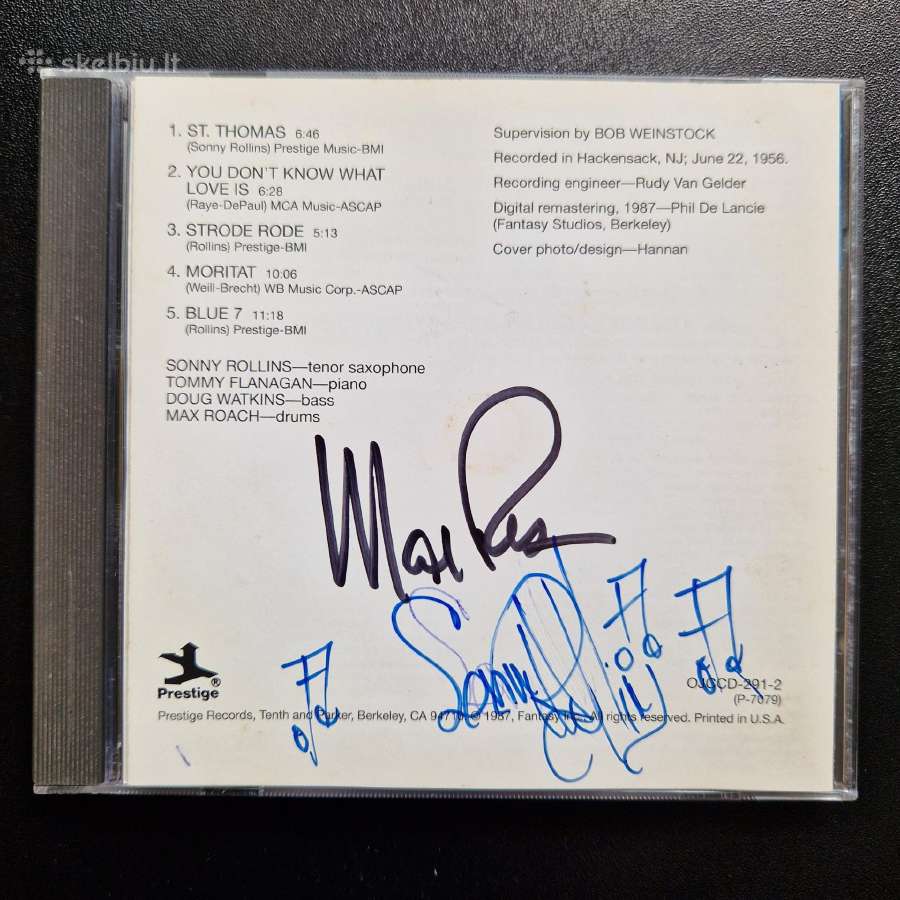 Sonny Rollins – Saxophone Colossus / CD Album Sign