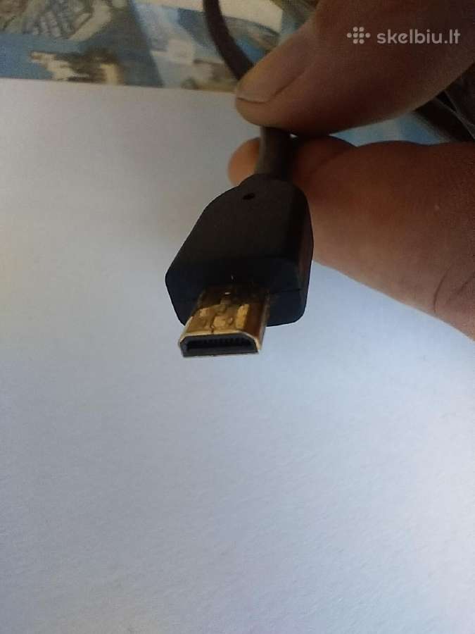 Kabelis Hdmi A-hdmi micro (D) jungtis. Auksuotas. - nuotraukos Nr. 3