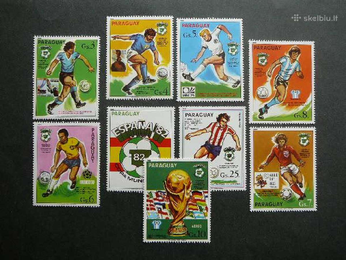 Futbolas Paragvajus 1980 Mnh pg23s