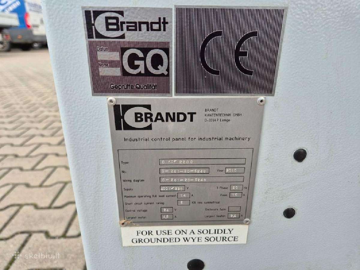 Briaunų laminavimo staklės Brandt Kdf220 - nuotraukos Nr. 10