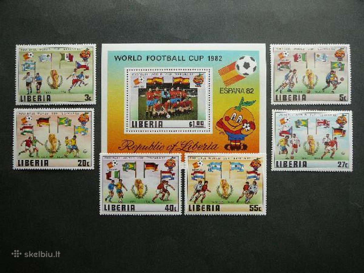 Futbolas Liberija 1982 svarus lib72s
