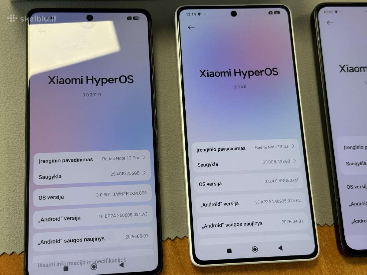 Redmi note 13 ir note 13 pro su 256gb - nuotraukos Nr. 4