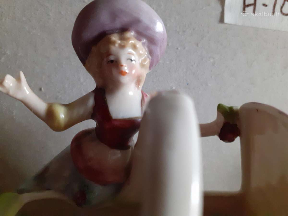 Vintažinis dekoratyvinis porcelianinis krepšelis - nuotraukos Nr. 6