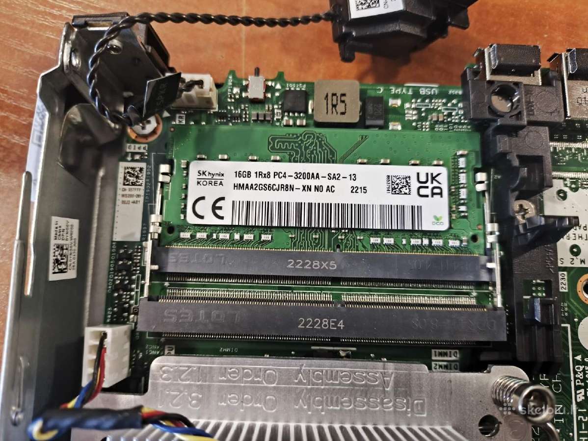I5-12600t 16gb ( 1*16gb ) 256gb SSD WiFi, Hdmi, Dp - nuotraukos Nr. 3
