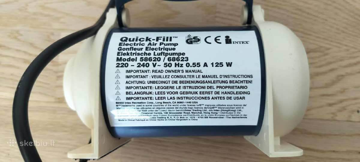 Elektrinis oro siurblys 125 W. - nuotraukos Nr. 2