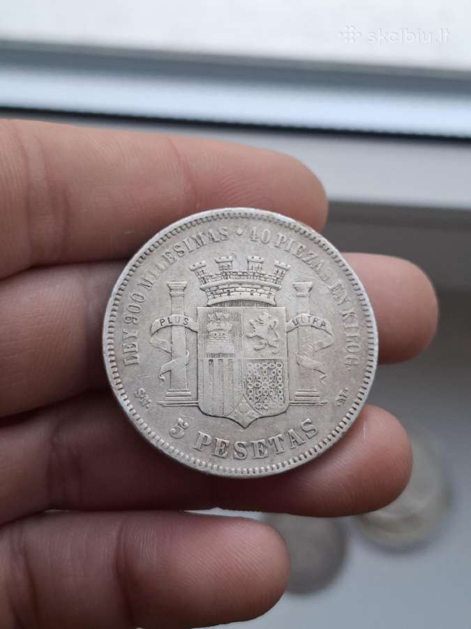 Sidabriniai doleriai, zlotai, taleriai, pesetai - nuotraukos Nr. 13