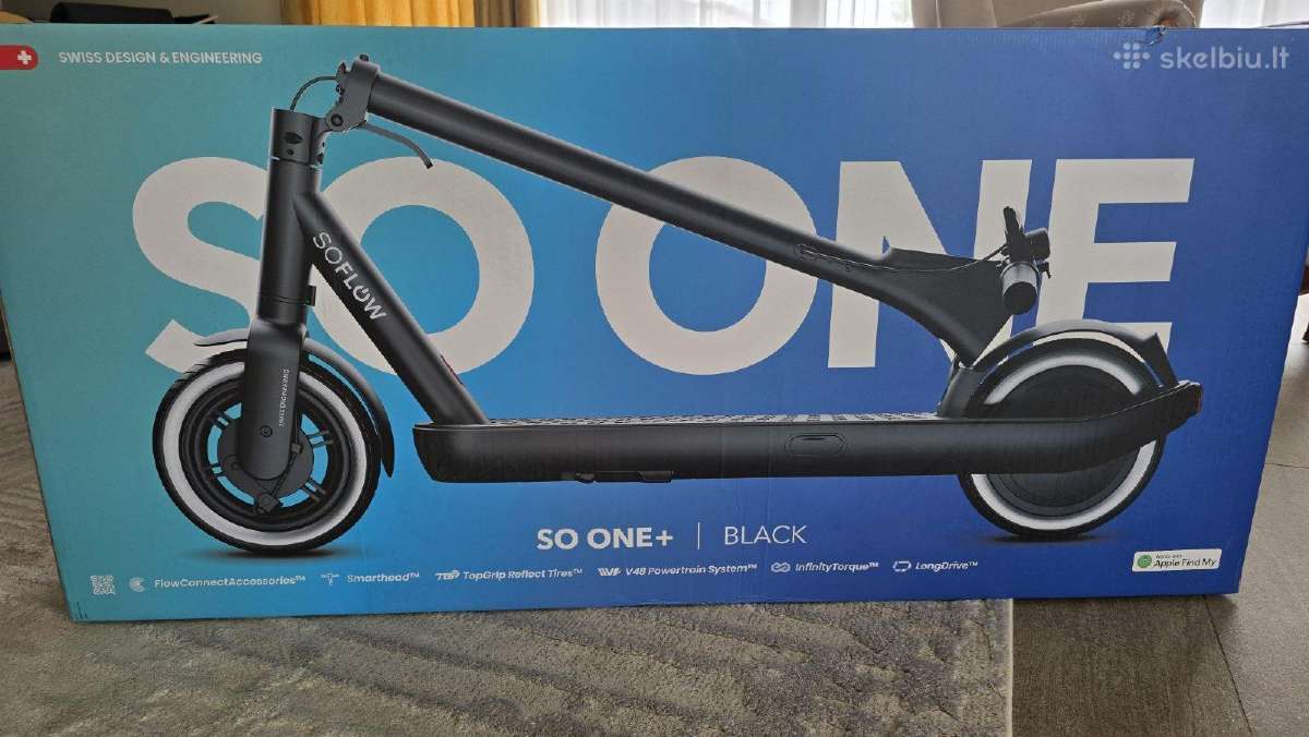 Naujas Soflow So One Plus 500 W,40 km paspirtukas