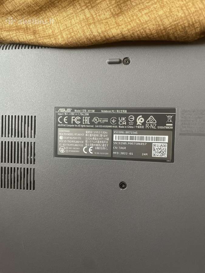 Asus X515ma - nuotraukos Nr. 5