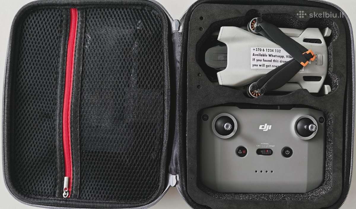 Dji mini 3 dronas su 256gb kortele ir priedais - nuotraukos Nr. 2