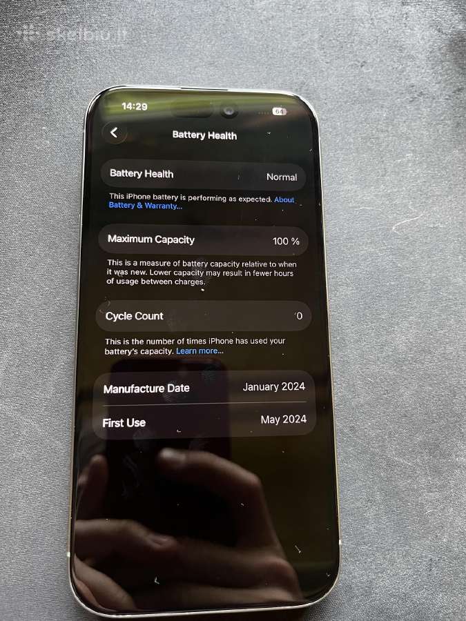iPhone 15 Pro Natural Titanium 128gb - nuotraukos Nr. 4