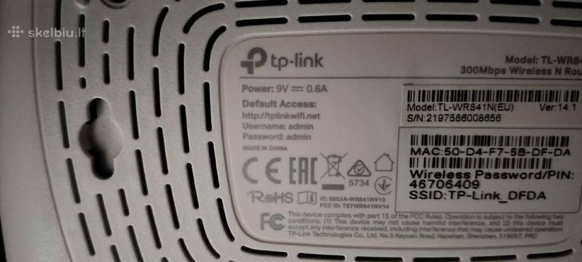 Tp Link WR-841n - nuotraukos Nr. 2