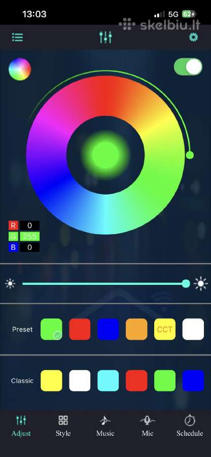 LED Magic Color Rgb stalinės lempos - nuotraukos Nr. 7