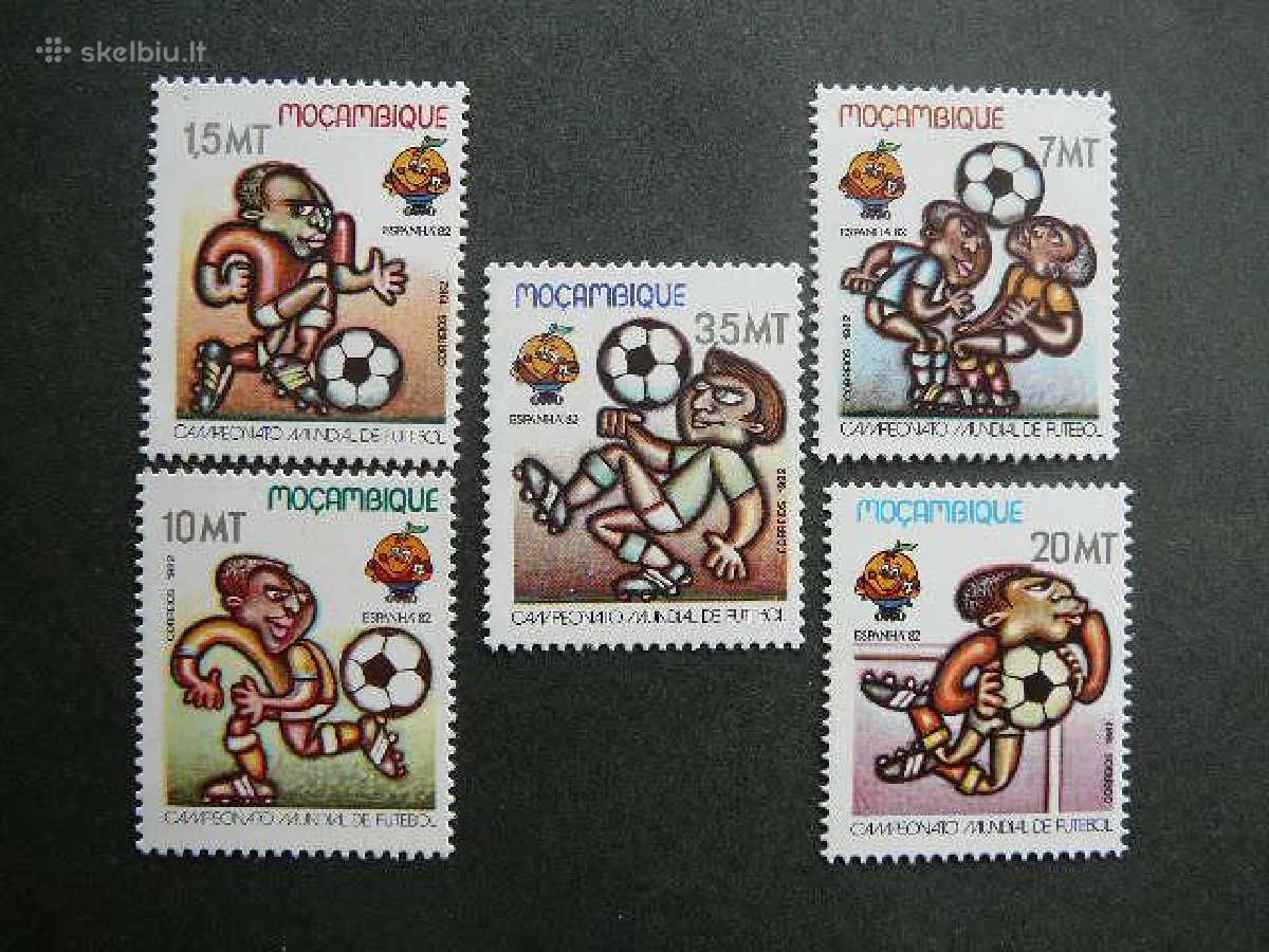 Futbolas Mozambikas 1982 Mnh mb884