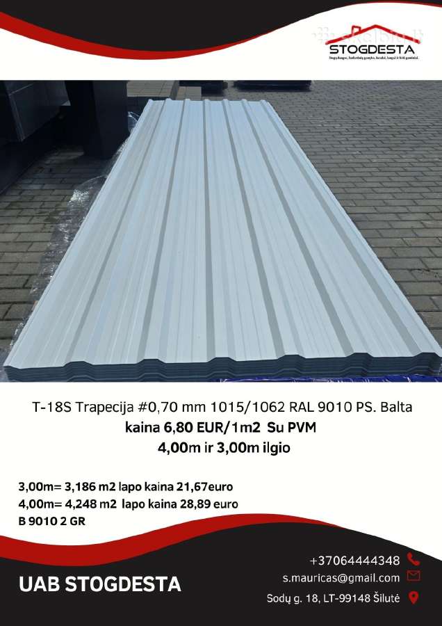 Trapecinė Skarda 1m2 nuo - 3,30 Euro Su PVM - nuotraukos Nr. 20