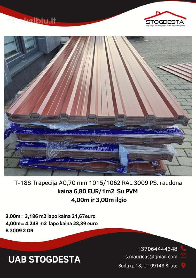 Trapecinė Skarda 1m2 nuo - 3,30 Euro Su PVM - nuotraukos Nr. 21