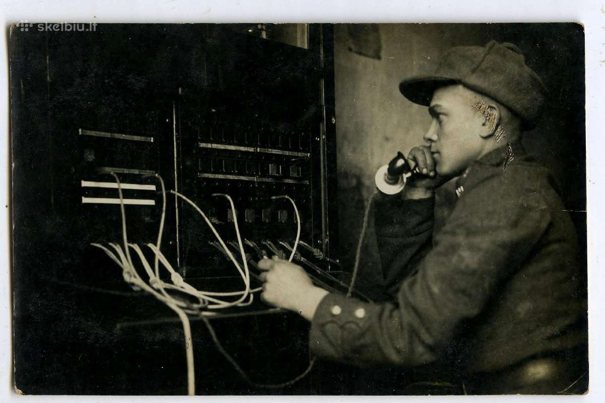 Foto 1930 kariuomenės ryšininkas Marijampolė