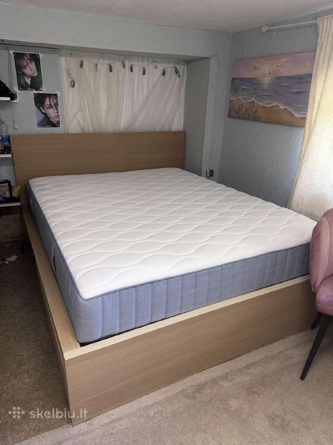 Lova Ikea Malm su Vagstranda 160 čiužinių
