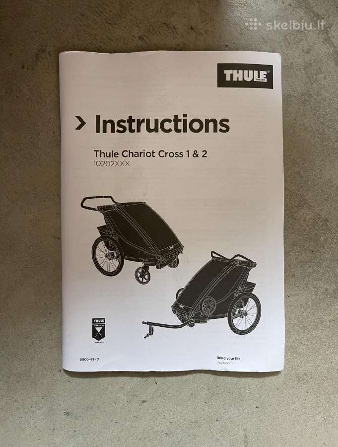 Thule Chariot Cross 1 – dviračio priekaba ir vežim