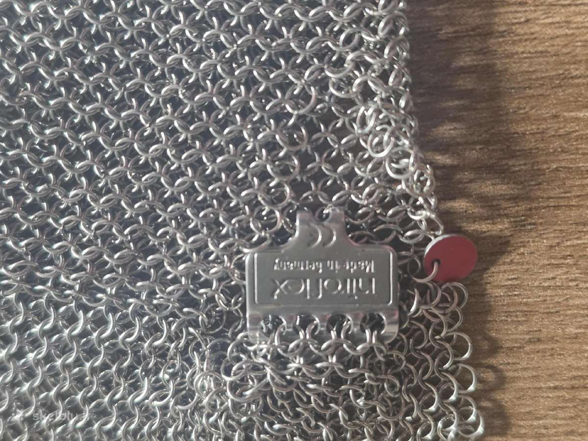 Įpjovimams atspari metalinė pirštinė M dydis - nuotraukos Nr. 2