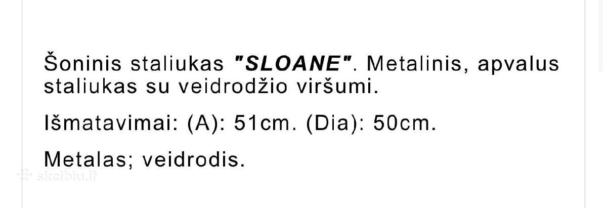 Šoninis staliukas - nuotraukos Nr. 3