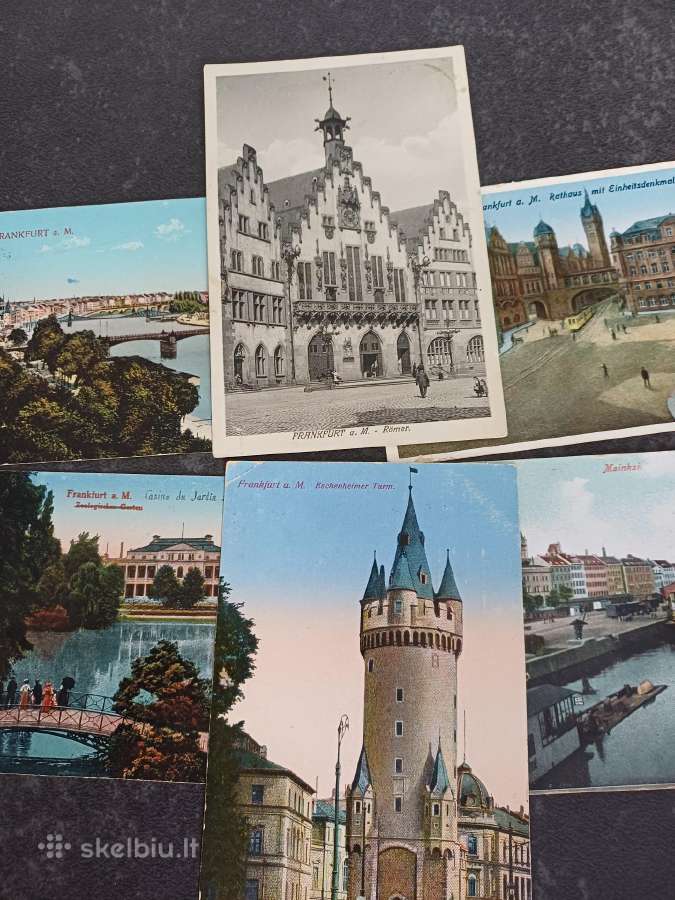 Senos atvirutes Frankfurt am Main 6 vnt-4 eur