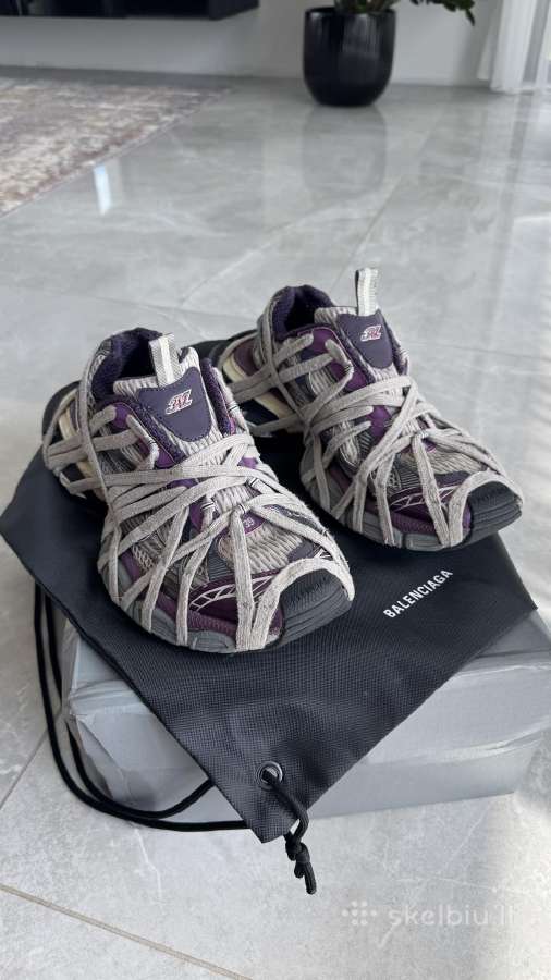 Balenciaga 3xl Extreme Laces Grey/purple