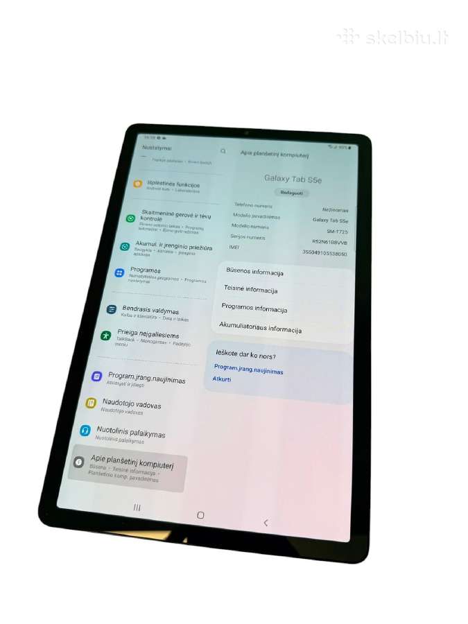 Samsung Galaxy Tab S5e +Sim + 3 mėn. garantija - nuotraukos Nr. 3
