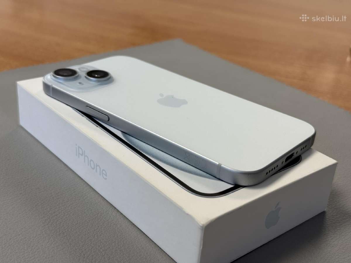 iPhone 15 super geros būklės su gera baterija