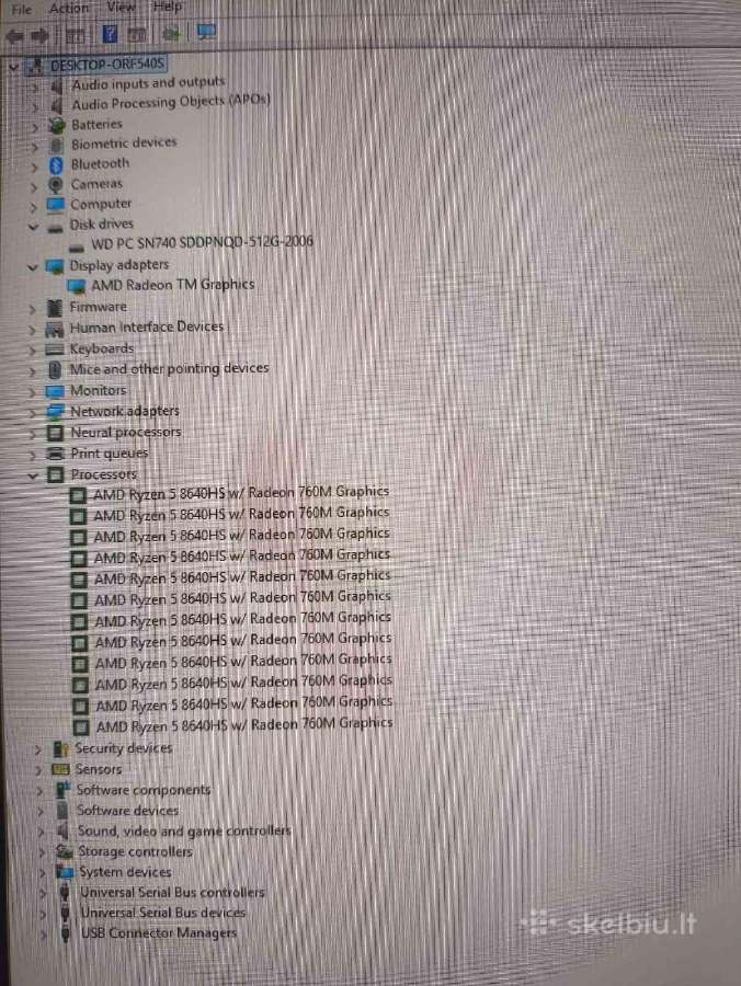 Envy x360 Ryzen 5 8640hs 16gb 512gb SSD 14% - nuotraukos Nr. 6
